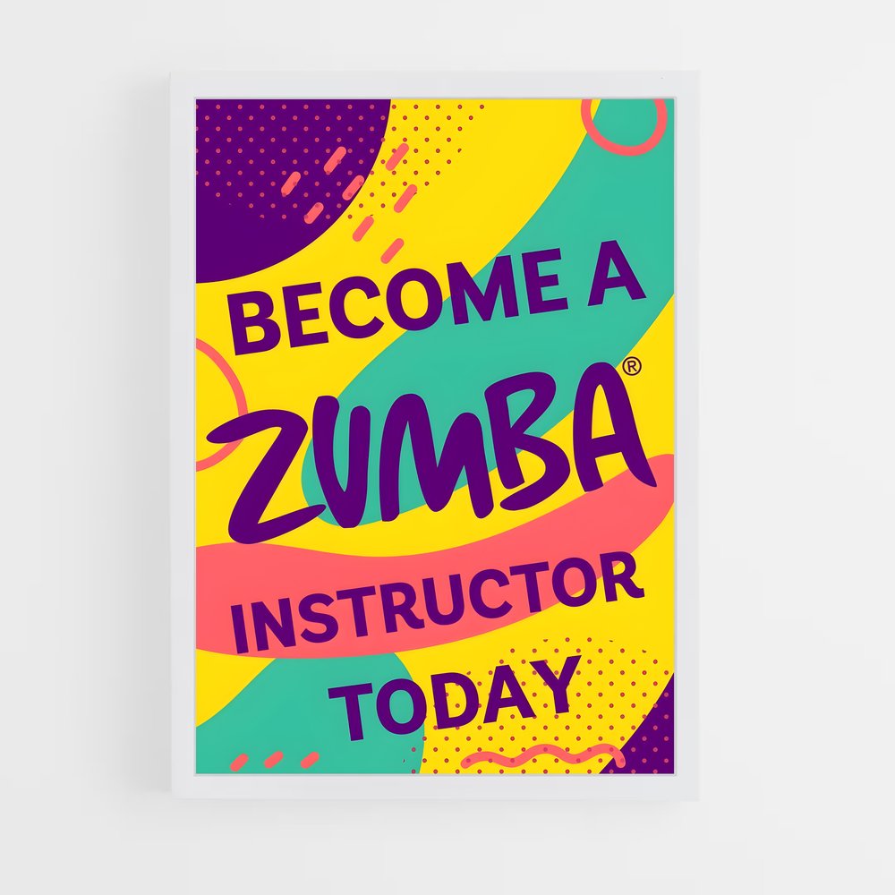 Poster Devenez Instructeur Zumba – affiche Danse (vue 3)